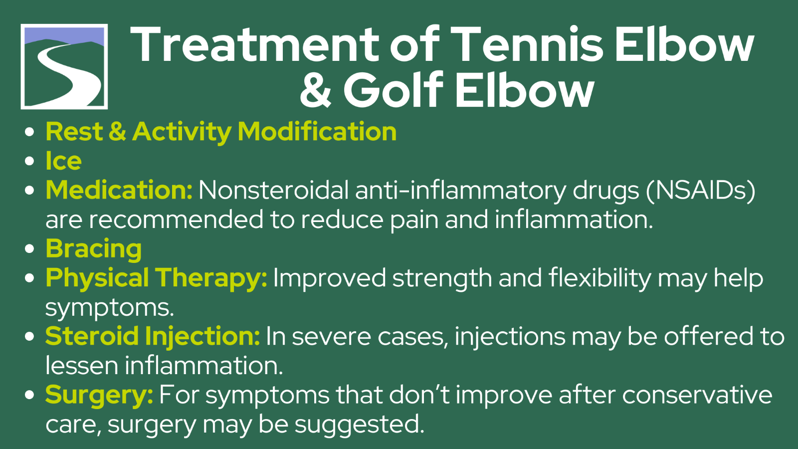 Golf and Tennis Elbow